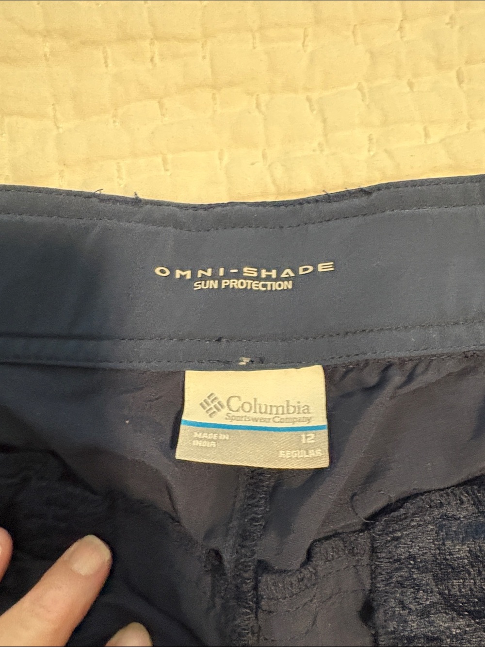 Columbia Navy Blue Omni-Shade Sun Protection Navy hiking pants